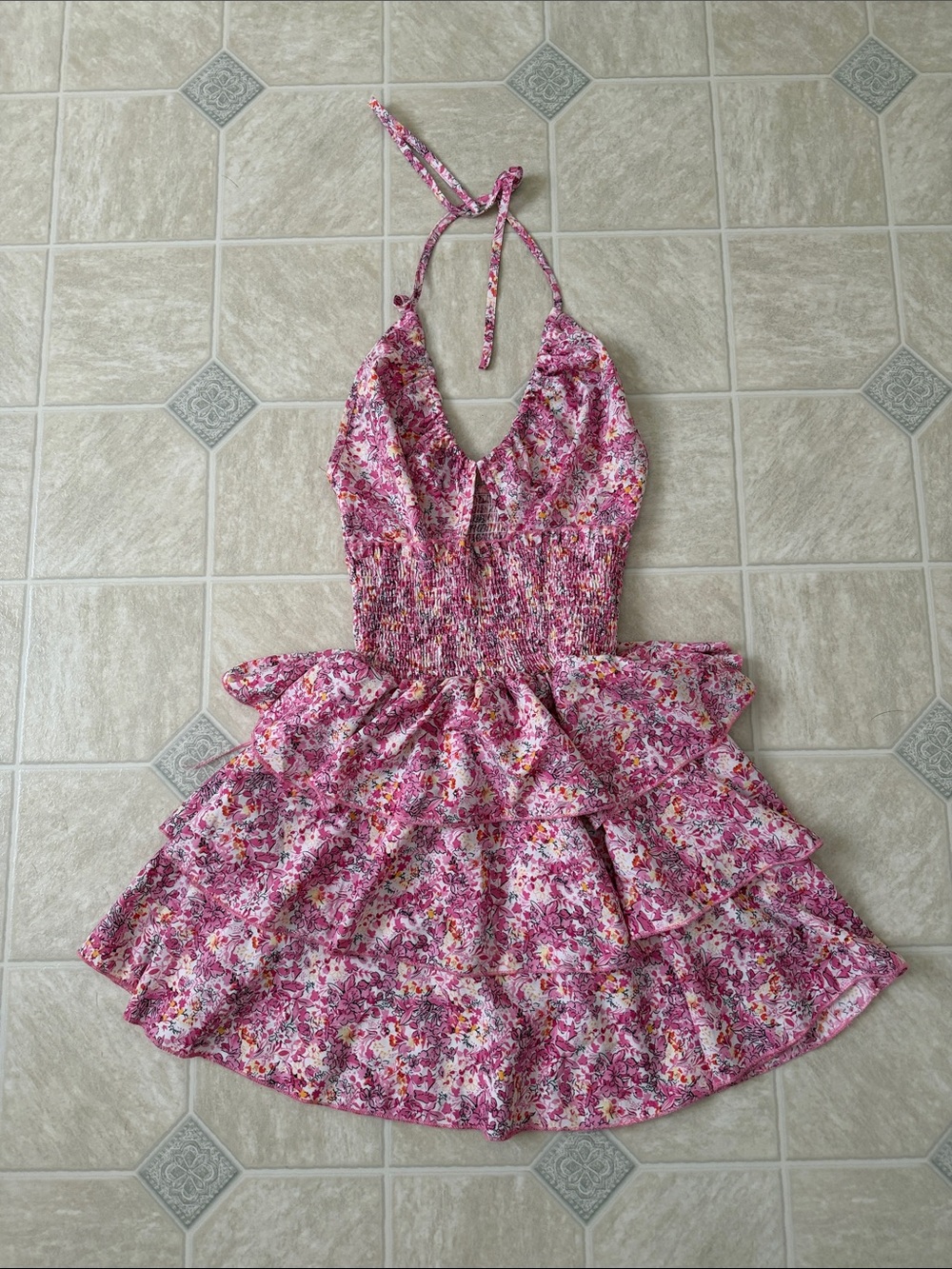 Pink Ruffle Dress
